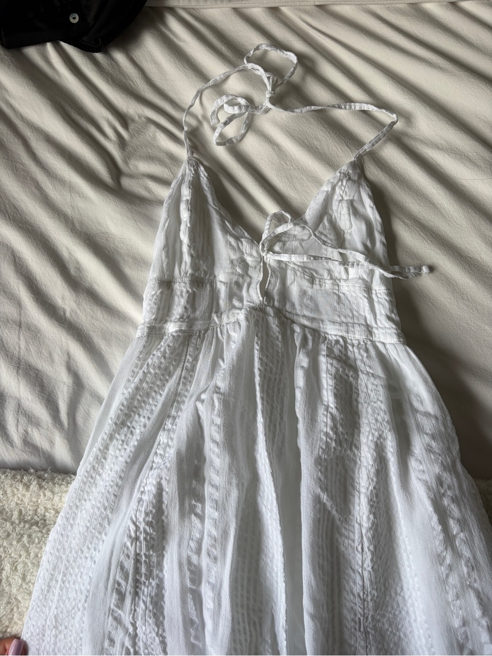 Aerie White Maxi Sundress